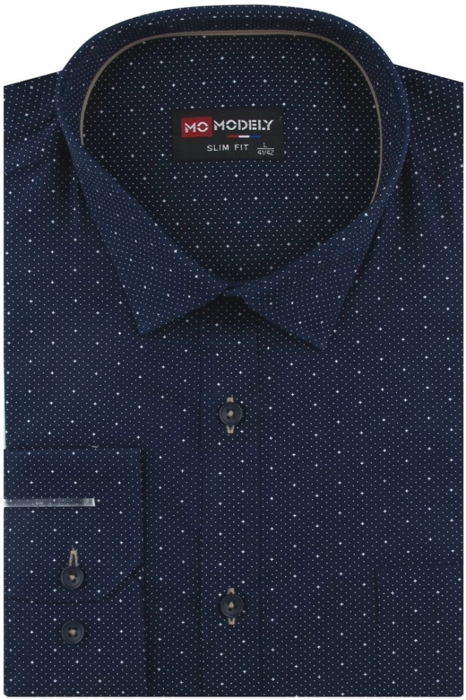 Koszula-Męska-Elegancka-Wizytowa-do-garnituru-granatowa-we-wzorki-z-długim-rękawem-w-kroju-SLIM-FIT-IMG_5216.JPG