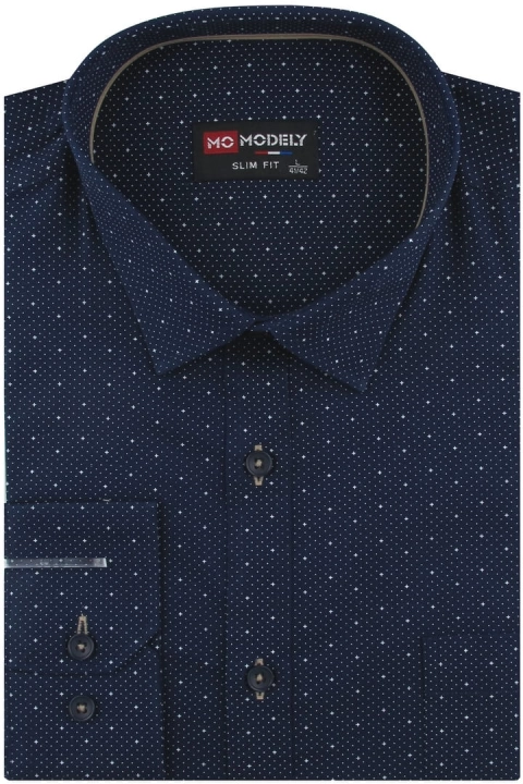 Koszula-Męska-Elegancka-Wizytowa-do-garnituru-granatowa-we-wzorki-z-długim-rękawem-w-kroju-SLIM-FIT-IMG_5216.JPG