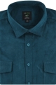 Koszula-Męska-Sztrukowa-Codzienna-Casual-gładka-ciemna-turkusowa-z-długim-rękawem-w-kroju-REGULAR-IMG_5589.JPG