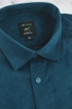 Koszula-Męska-Sztrukowa-Codzienna-Casual-gładka-ciemna-turkusowa-z-długim-rękawem-w-kroju-REGULAR-IMG_5592.JPG