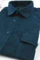 Koszula-Męska-Sztrukowa-Codzienna-Casual-gładka-ciemna-turkusowa-z-długim-rękawem-w-kroju-REGULAR-IMG_5598.JPG