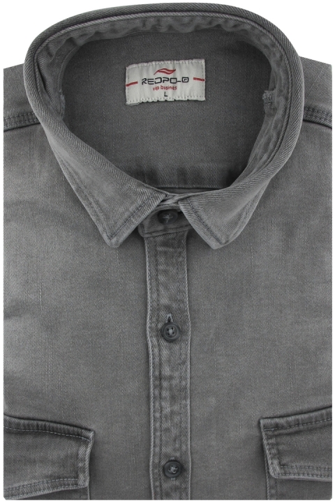 Koszula-Męska-Jeansowa-Dżinsowa-Casual-gładka-szara-z-długim-rękawem-w-kroju-SLIM-FIT-IMG_5995.JPG