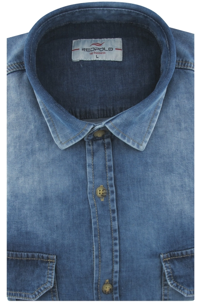 Koszula-Męska-Jeansowa-Dżinsowa-Casual-gładka-granatowa-z-długim-rękawem-w-kroju-SLIM-FIT-IMG_6003.JPG