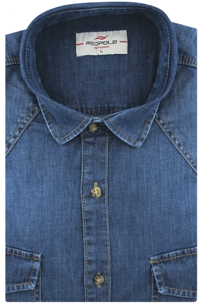 Koszula-Męska-Jeansowa-Dżinsowa-Casual-gładka-granatowa-z-długim-rękawem-w-kroju-SLIM-FIT-IMG_6014.JPG