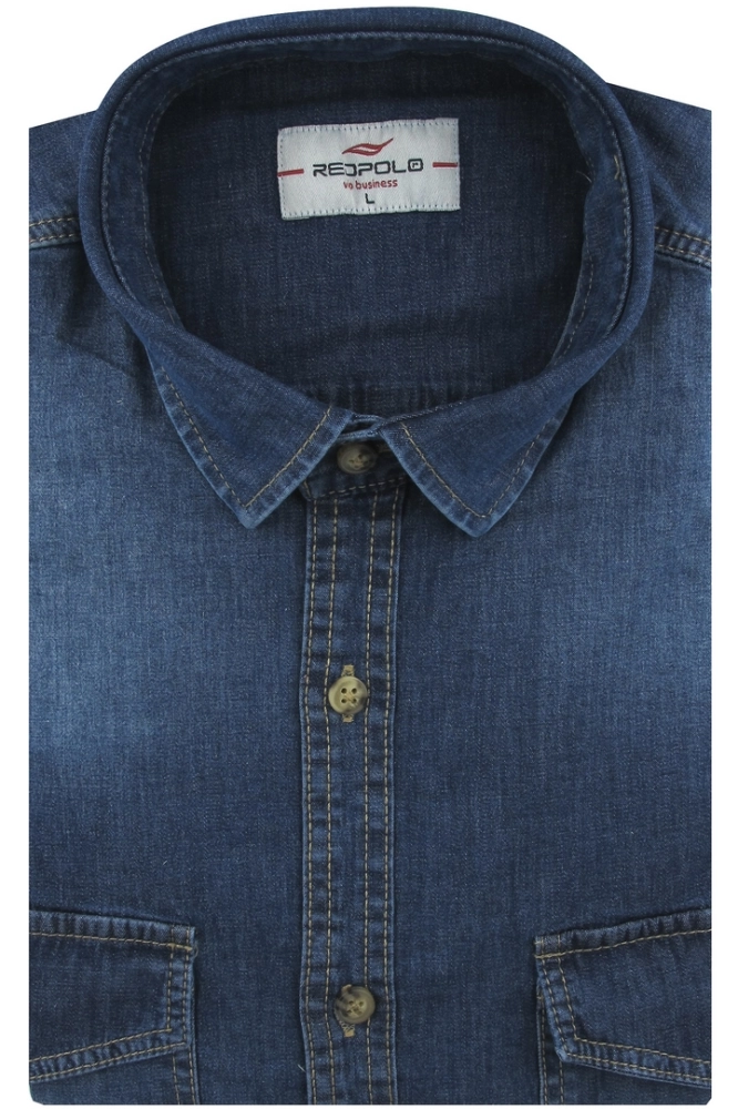 Koszula-Męska-Jeansowa-Dżinsowa-Casual-gładka-granatowa-z-długim-rękawem-w-kroju-SLIM-FIT-IMG_6033.JPG