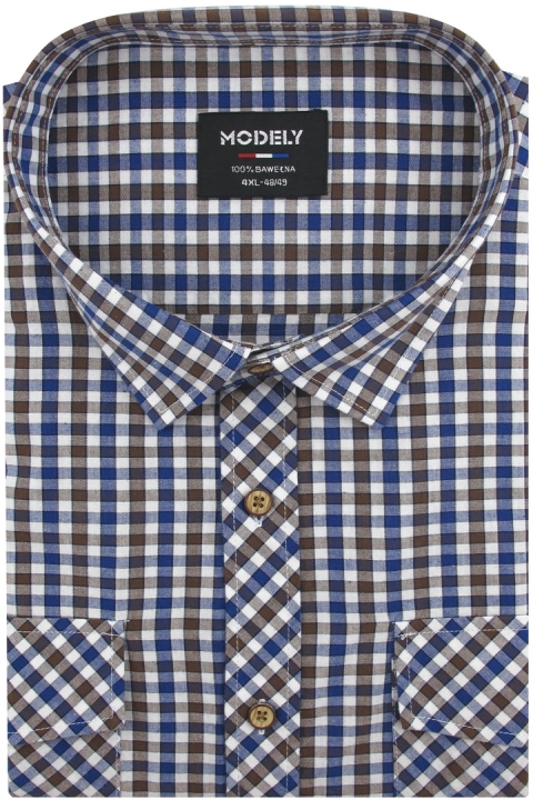 Duża-Koszula-Męska-Codzienna-Casual-brązowa-w-kratęi-z-długim-rękawem-Duże-rozmiary-IMG_6450.JPG