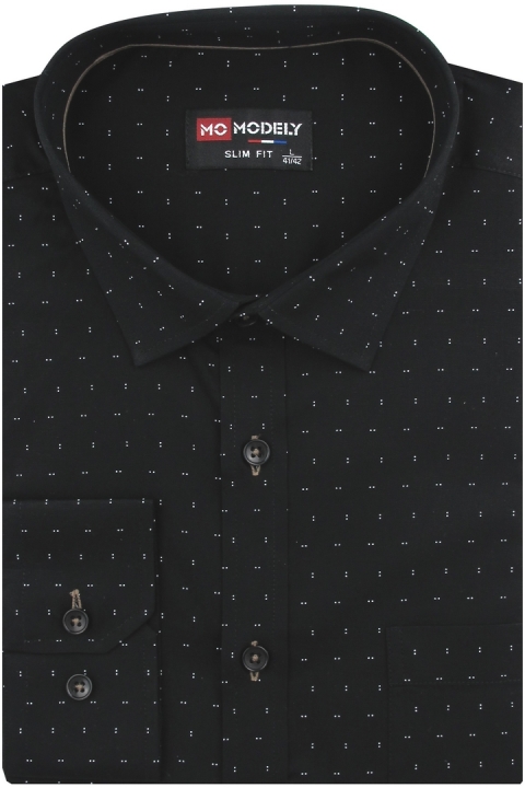 Koszula-Męska-Elegancka-Wizytowa-do-garnituru-czarna-we-wzorki-z-długim-rękawem-w-kroju-SLIM-FIT-IMG_6741.JPG