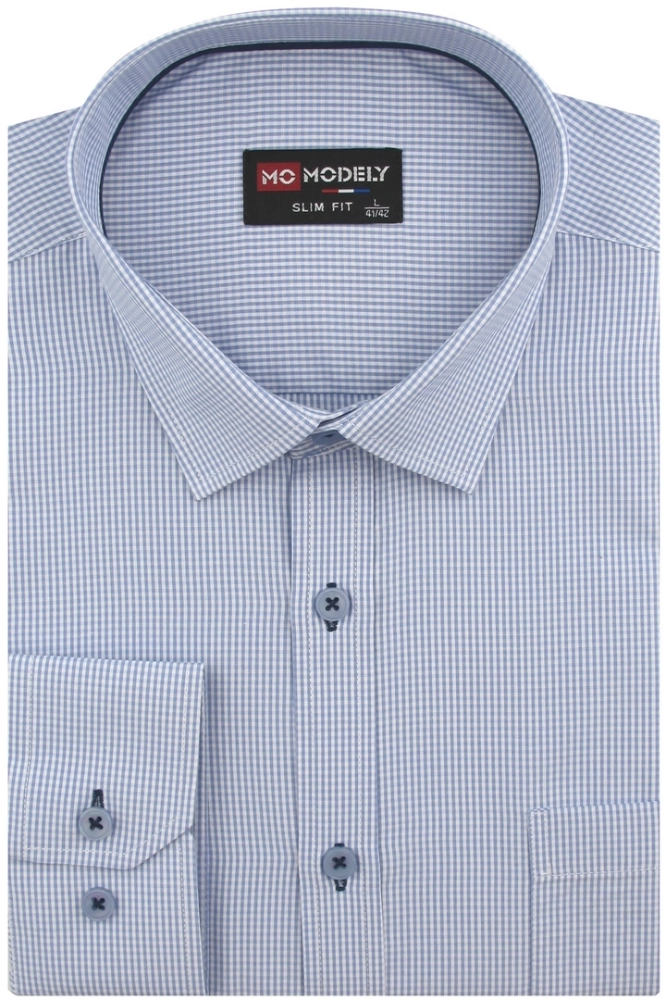 Koszula-Męska-Elegancka-Wizytowa-do-garnituru-szara-w-drobną-kratkę-z-długim-rękawem-w-kroju-SLIM-FIT-IMG_6777.JPG
