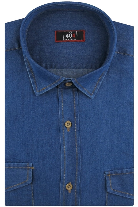 Koszula-Męska-Jeansowa-gładka-granatowa-z-długim-rękawem-w-kroju-SLIM-FIT-IMG_9620.JPG