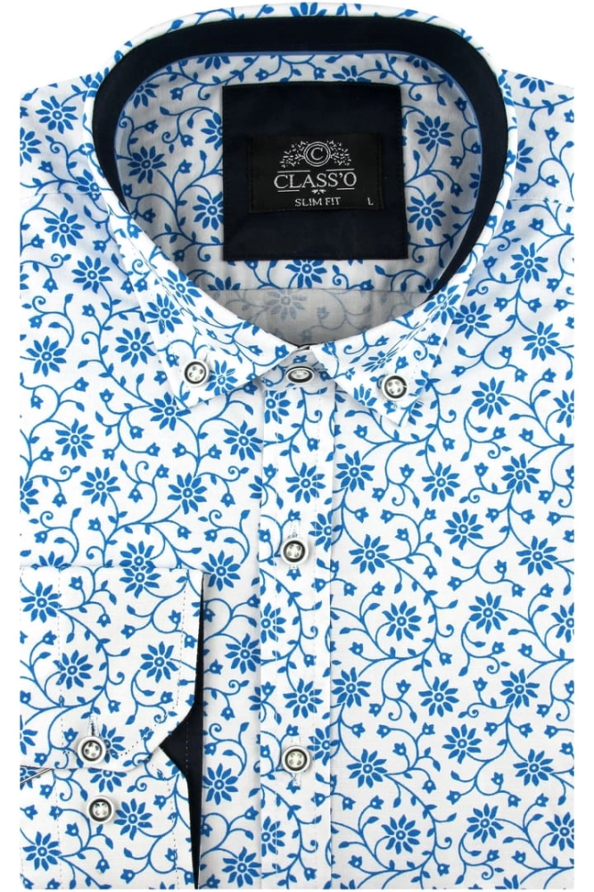 Koszula-Męska-Elegancka-Wizytowa-do-garnituru-biała-w-kwiaty-z-długim-rękawem-w-kroju-Slim-Fit-Classo-IMG_4300.JPG
