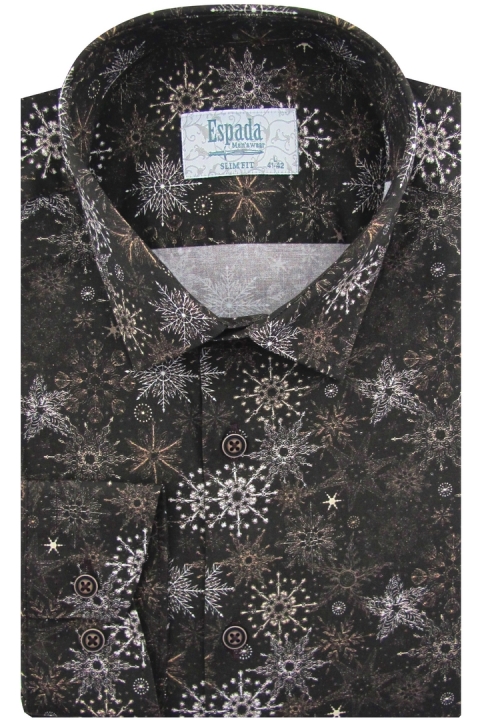 Koszula-Męska-Elegancka-na-święta-brązowa-z-motywem-świątecznym-z-długim-rękawem-w-kroju-SLIM-FIT-IMG_8372.JPG