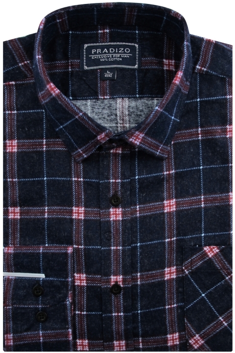 Flanelowa-Koszula-Męska-Codzienna-Casual-granatowa-w-krate-z-długim-rękawem-w-kroju-REGULAR-IMG_8922.JPG