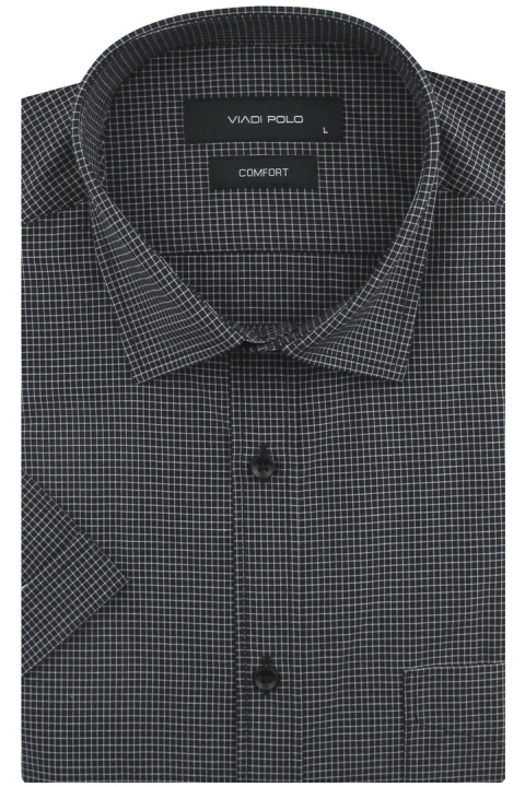 Koszula-Męska-Casual-czarna-w-kratkę-z-krótkim-rękawem-IMG_9747.JPG