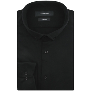 Koszula Męska Casual Czarna Dzianinowa Slim Fit Viadi Polo L178