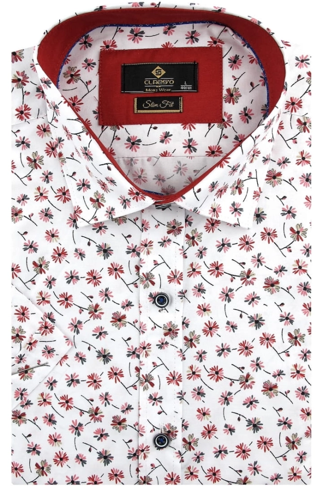 Koszula-Męska-Elegancka-Wizytowa-do-garnituru-biała-w-kwiatki-z-krótkim-rękawem-w-kroju-SLIM-FIT-IMG_2522.JPG