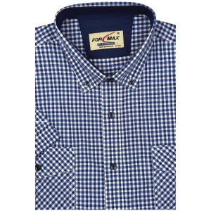 Koszula Męska Casual Chabrowa w Kratę Regular Formax R479