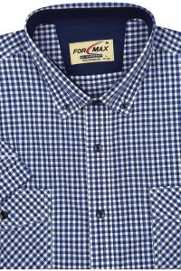 Koszula Męska Casual Chabrowa w Kratę Regular Formax R479