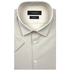 Koszula Męska Casual Bez Prasowania Beżowa Slim Fit Viadi Polo R544