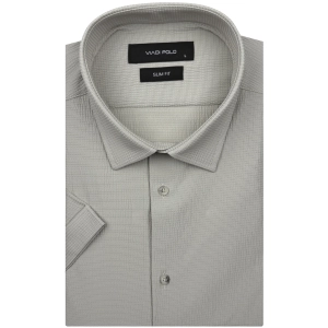 Koszula Męska Casual Bez Prasowania Beżowa Slim Fit Viadi Polo R545