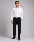 Koszula Męska Elegancka Biała we Wzorki Duże rozmiary Laviino