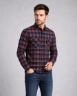 Koszula Męska Flanelowa Casual granatowa w kratę REGULAR Formax