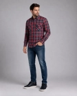 Koszula Męska Casual Czerwona w Kratę Regular Formax