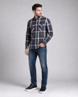 Koszula Męska Casual Brązowa w Kratę Regular Formax
