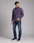 Koszula Męska Casual Czerwona w Kratę Regular Formax