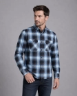 Koszula Męska Casual Niebieska w Kratę Regular Formax