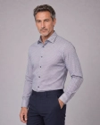Koszula Męska Elegancka Biała we Wzorki Slim Fit Viadi Polo