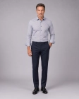 Koszula Męska Elegancka Biała we Wzorki Slim Fit Viadi Polo
