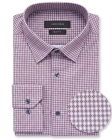 Koszula Męska Elegancka Czerwona we Wzorki Slim Fit Viadi Polo