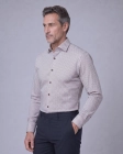 Koszula Męska Elegancka Biała we Wzorki Slim Fit Viadi Polo