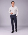 Koszula Męska Elegancka Biała we Wzorki Slim Fit Viadi Polo