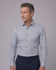 Koszula Męska Elegancka Szara we Wzorki Slim Fit Viadi Polo