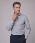 Koszula Męska Elegancka Biała we Wzorki Slim Fit Viadi Polo