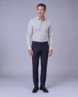 Koszula Męska Elegancka Beżowa we wzorki Regular Viadi Polo
