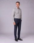 Koszula Męska Elegancka Beżowa we wzorki Regular Viadi Polo