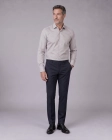 Koszula Męska Elegancka Szara we Wzorki Regular Viadi Polo