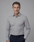 Koszula Męska Elegancka Brązowa we wzorki Regular Viadi Polo