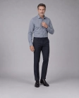 Koszula Męska Elegancka Granatowa we Wzorki Regular Viadi Polo