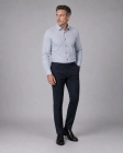 Koszula Męska Elegancka Szara we Wzorki Regular Viadi Polo