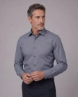 Koszula Męska Elegancka Granatowa we Wzorki Regular Viadi Polo