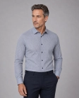 Koszula Męska Elegancka Granatowa we wzorki Regular Viadi Polo