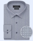 Koszula Męska Elegancka Granatowa we wzorki Regular Viadi Polo