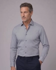 Koszula Męska Elegancka Szara we Wzorki Regular Viadi Polo
