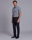 Koszula Męska Elegancka Gładka Szara w Kroju Regular Laviino