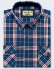Koszula Męska Casual Granatowa w Kratę Regular Formax