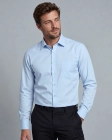 Koszula Męska Elegancka Gładka Błękitna Regular Formax