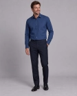 Koszula Męska Elegancka Gładka Granatowa Regular Formax
